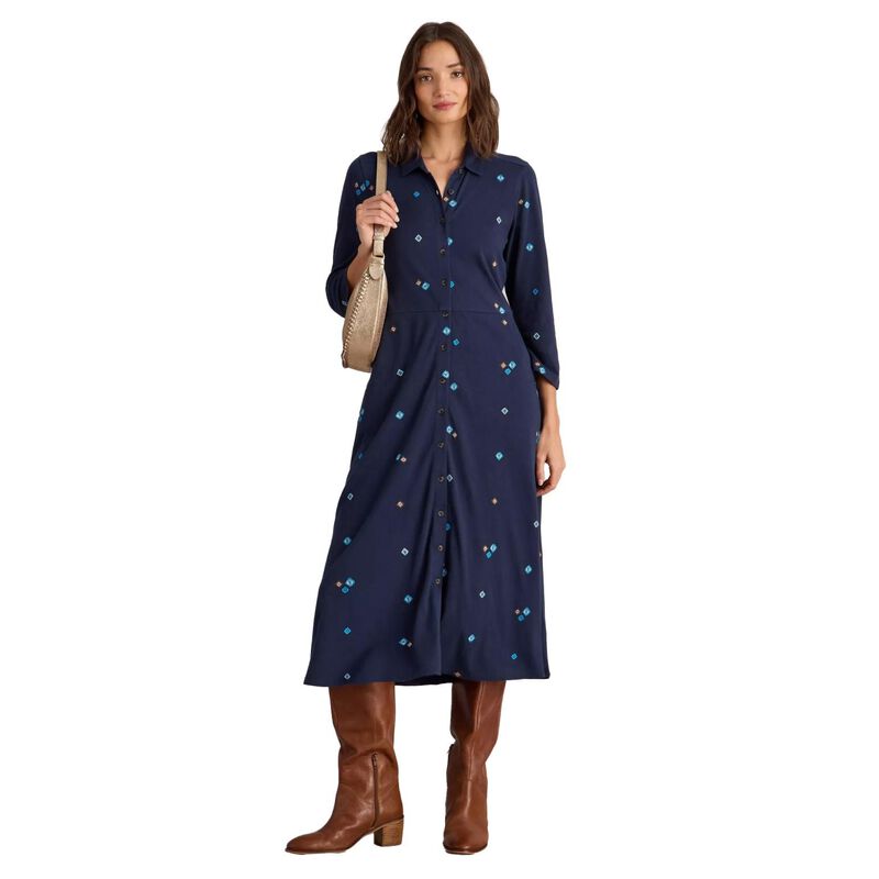 White Stuff Rua Embroidered Jersey Dress image number 0